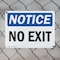 Signmission Exit Sign, Plastic, 10 in W, 7 in H, No Exit OS-2PACK-NS-P-710-L-14530 - alternate 2